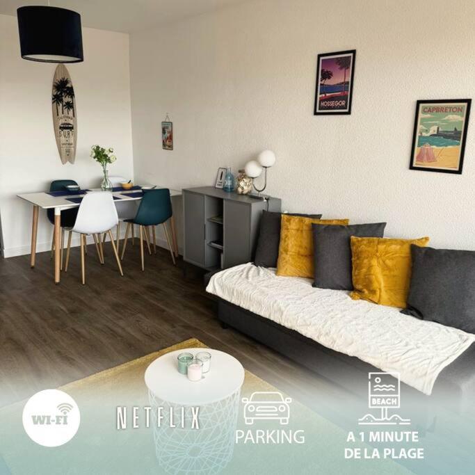 Cap Ocean Appartement T2 Cosy Avec Balcon A 1 Min De L'Ocean Capbreton Exterior foto